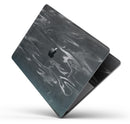 Black & Silver Marble Swirl V2 - Skin Decal Wrap Kit Compatible with the Apple MacBook Pro, Pro with Touch Bar or Air (11", 12", 13", 15" & 16" - All Versions Available)