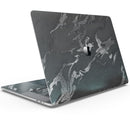 Black & Silver Marble Swirl V3 - Skin Decal Wrap Kit Compatible with the Apple MacBook Pro, Pro with Touch Bar or Air (11", 12", 13", 15" & 16" - All Versions Available)