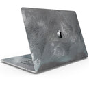 Black & Silver Marble Swirl V5 - Skin Decal Wrap Kit Compatible with the Apple MacBook Pro, Pro with Touch Bar or Air (11", 12", 13", 15" & 16" - All Versions Available)