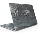 Black & Silver Marble Swirl V7 - Skin Decal Wrap Kit Compatible with the Apple MacBook Pro, Pro with Touch Bar or Air (11", 12", 13", 15" & 16" - All Versions Available)