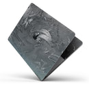 Black & Silver Marble Swirl V7 - Skin Decal Wrap Kit Compatible with the Apple MacBook Pro, Pro with Touch Bar or Air (11", 12", 13", 15" & 16" - All Versions Available)