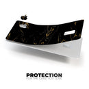 Black & Gold Marble Swirl V10 - Premium Protective Decal Skin-Kit for the Apple Credit Card