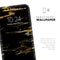 Black & Gold Marble Swirl V2 - Skin-Kit for the Apple iPhone XR, XS MAX, XS/X, 8/8+, 7/7+, 5/5S/SE (All iPhones Available)