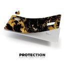 Black & Gold Marble Swirl V5 - Premium Protective Decal Skin-Kit for the Apple Credit Card