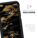 Black & Gold Marble Swirl V5 - Skin Kit for the iPhone OtterBox Cases