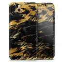 Black & Gold Marble Swirl V5  - Protective Skin Wrap & Decal – Compatible with iPhone SE to iPhone 17 Pro Max (All Models)