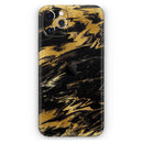 Black & Gold Marble Swirl V5  - Protective Skin Wrap & Decal – Compatible with iPhone SE to iPhone 17 Pro Max (All Models)