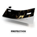 Black & Gold Marble Swirl V9 - Premium Protective Decal Skin-Kit for the Apple Credit Card