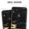 Black & Gold Marble Swirl V9 - Skin-Kit for the Apple iPhone XR, XS MAX, XS/X, 8/8+, 7/7+, 5/5S/SE (All iPhones Available)