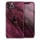 Black & Pink Marble Swirl V1 2  - Protective Skin Wrap & Decal – Compatible with iPhone SE to iPhone 17 Pro Max (All Models)