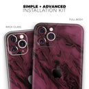 Black & Pink Marble Swirl V1 2  - Protective Skin Wrap & Decal – Compatible with iPhone SE to iPhone 17 Pro Max (All Models)