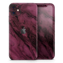 Black & Pink Marble Swirl V1 2  - Protective Skin Wrap & Decal – Compatible with iPhone SE to iPhone 17 Pro Max (All Models)