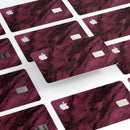 Black & Pink Marble Swirl V1 - Premium Protective Decal Skin-Kit for the Apple Credit Card