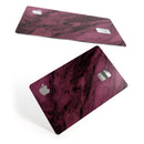 Black & Pink Marble Swirl V1 - Premium Protective Decal Skin-Kit for the Apple Credit Card