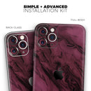 Black & Pink Marble Swirl V1  - Protective Skin Wrap & Decal – Compatible with iPhone SE to iPhone 17 Pro Max (All Models)