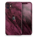 Black & Pink Marble Swirl V1  - Protective Skin Wrap & Decal – Compatible with iPhone SE to iPhone 17 Pro Max (All Models)
