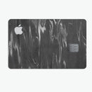Black & Silver Marble Swirl V2 - Premium Protective Decal Skin-Kit for the Apple Credit Card