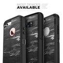Black & Silver Marble Swirl V2 - Skin Kit for the iPhone OtterBox Cases