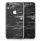 Black & Silver Marble Swirl V2 - Skin-Kit for the Apple iPhone XR, XS MAX, XS/X, 8/8+, 7/7+, 5/5S/SE (All iPhones Available)