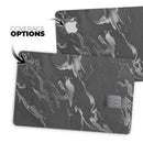 Black & Silver Marble Swirl V3 - Premium Protective Decal Skin-Kit for the Apple Credit Card