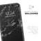 Black & Silver Marble Swirl V3 - Skin-Kit for the Apple iPhone XR, XS MAX, XS/X, 8/8+, 7/7+, 5/5S/SE (All iPhones Available)