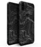 Black & Silver Marble Swirl V4 - iPhone XS MAX, XS/X, 8/8+, 7/7+, 5/5S/SE Skin-Kit (All iPhones Available)