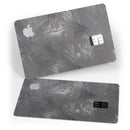 Black & Silver Marble Swirl V5 - Premium Protective Decal Skin-Kit for the Apple Credit Card