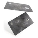 Black & Silver Marble Swirl V5 - Premium Protective Decal Skin-Kit for the Apple Credit Card