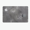 Black & Silver Marble Swirl V5 - Premium Protective Decal Skin-Kit for the Apple Credit Card