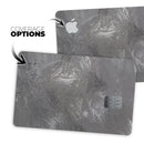 Black & Silver Marble Swirl V5 - Premium Protective Decal Skin-Kit for the Apple Credit Card