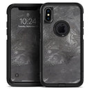 Black & Silver Marble Swirl V5 - Skin Kit for the iPhone OtterBox Cases