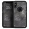 Black & Silver Marble Swirl V5 - Skin Kit for the iPhone OtterBox Cases