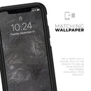 Black & Silver Marble Swirl V5 - Skin Kit for the iPhone OtterBox Cases