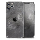 Black & Silver Marble Swirl V5  - Protective Skin Wrap & Decal – Compatible with iPhone SE to iPhone 17 Pro Max (All Models)