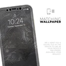 Black & Silver Marble Swirl V5  - Protective Skin Wrap & Decal – Compatible with iPhone SE to iPhone 17 Pro Max (All Models)