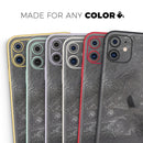 Black & Silver Marble Swirl V5  - Protective Skin Wrap & Decal – Compatible with iPhone SE to iPhone 17 Pro Max (All Models)