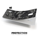Black & Silver Marble Swirl V6 - Premium Protective Decal Skin-Kit for the Apple Credit Card