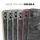 Black & Silver Marble Swirl V7 2  - Protective Skin Wrap & Decal – Compatible with iPhone SE to iPhone 17 Pro Max (All Models)