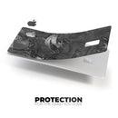 Black & Silver Marble Swirl V7 - Premium Protective Decal Skin-Kit for the Apple Credit Card
