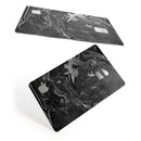 Black & Silver Marble Swirl V8 - Premium Protective Decal Skin-Kit for the Apple Credit Card