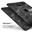 Black & Silver Marble Swirl V8 - Full Body Skin Decal for the Apple iPad Pro 12.9", 11", 10.5", 9.7", Air or Mini (All Models Available)