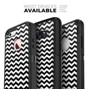Black & White Chevron Pattern V2 - Skin Kit for the iPhone OtterBox Cases