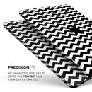 Black & White Chevron Pattern V2 - Full Body Skin Decal for the Apple iPad Pro 12.9", 11", 10.5", 9.7", Air or Mini (All Models Available)