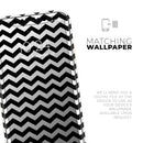 Black & White Chevron Pattern V2  - Protective Skin Wrap & Decal – Compatible with iPhone SE to iPhone 17 Pro Max (All Models)