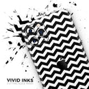 Black & White Chevron Pattern V2  - Protective Skin Wrap & Decal – Compatible with iPhone SE to iPhone 17 Pro Max (All Models)