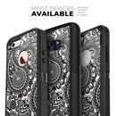 Black & White Paisley Pattern V1 - Skin Kit for the iPhone OtterBox Cases