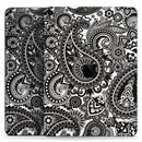 Black & White Paisley Pattern V1 - Full Body Skin Decal for the Apple iPad Pro 12.9", 11", 10.5", 9.7", Air or Mini (All Models Available)