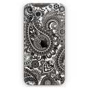 Black & White Paisley Pattern V1  - Protective Skin Wrap & Decal – Compatible with iPhone SE to iPhone 17 Pro Max (All Models)