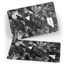 Black 3D Diamond Surface - Premium Protective Decal Skin-Kit for the Apple Credit Card