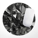 Black 3D Diamond Surface// WaterProof Rubber Foam Backed Anti-Slip Mouse Pad for Home Work Office or Gaming Computer Desk